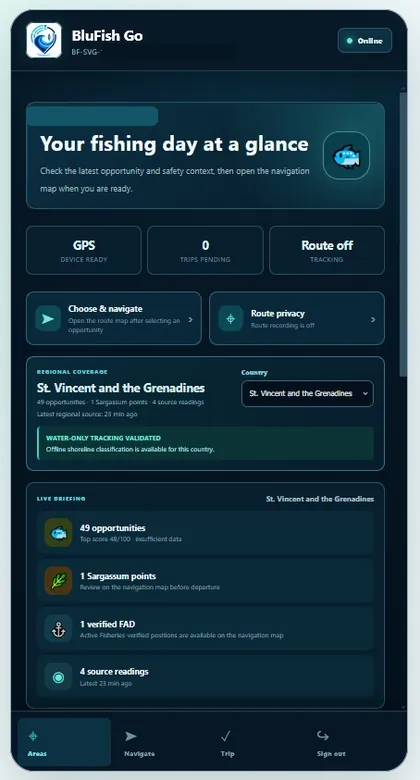 BluFish daily overview